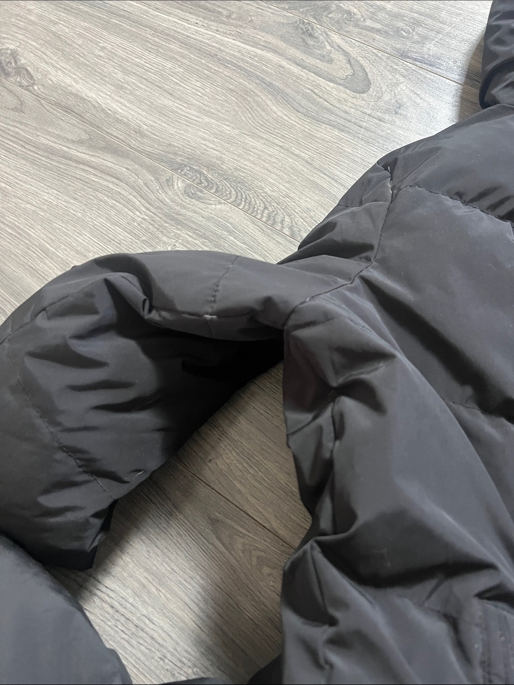 Zara Long Hooded Black Puffer Coat - Women - Picture 7 of 12
